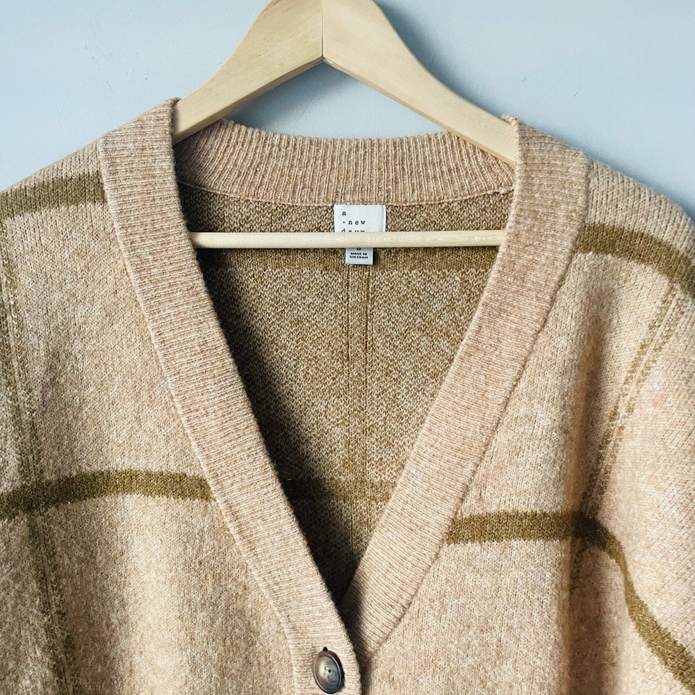 a new day Beige Cardigan Oversized - Picture 3 of 6